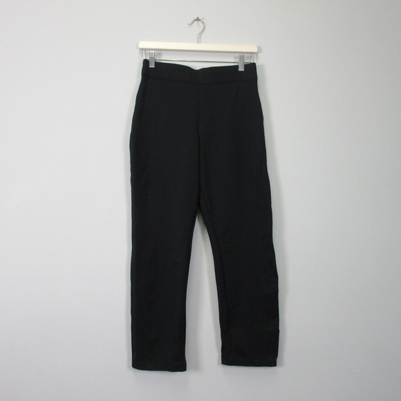 Spanx Slim Straight Ponte Pants Women M Black Rayon Pull On Trouser Casual 504 - Picture 1 of 12